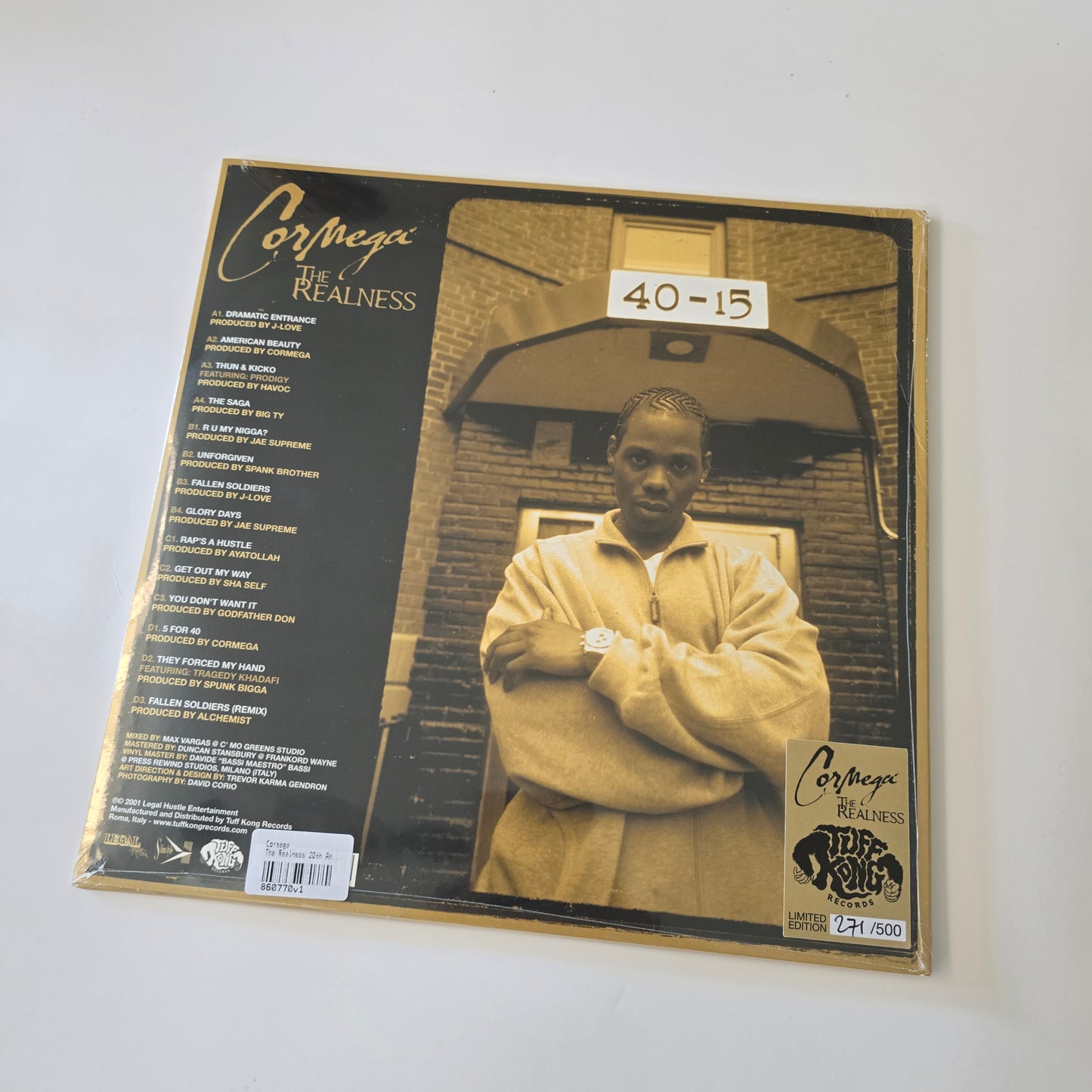 CORMEGA - THE REALNESS (SEALED) LIMITED EDITION (GOLD ARTWORK) VINYL -NEW!-