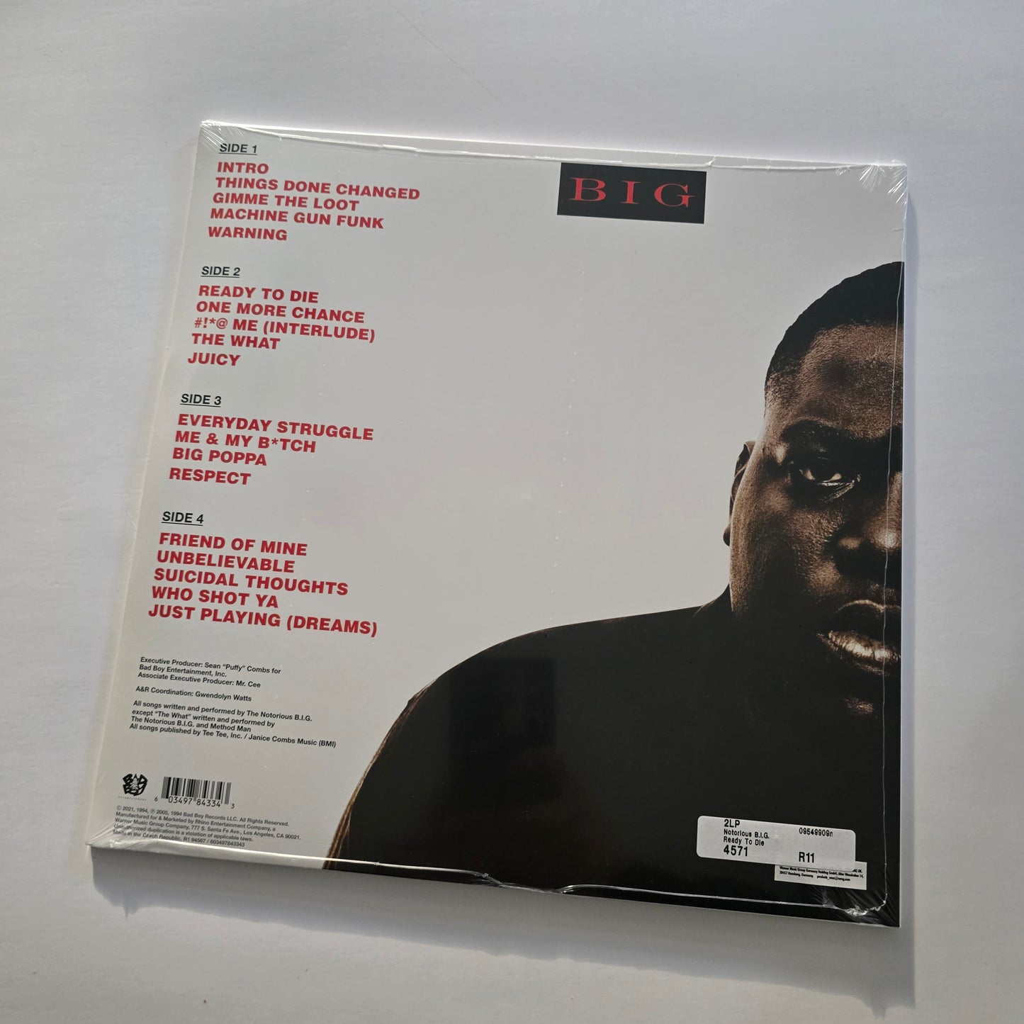 NOTORIOUS B.I.G. - READY TO DIE (SEALED) VINYL -NEW!-