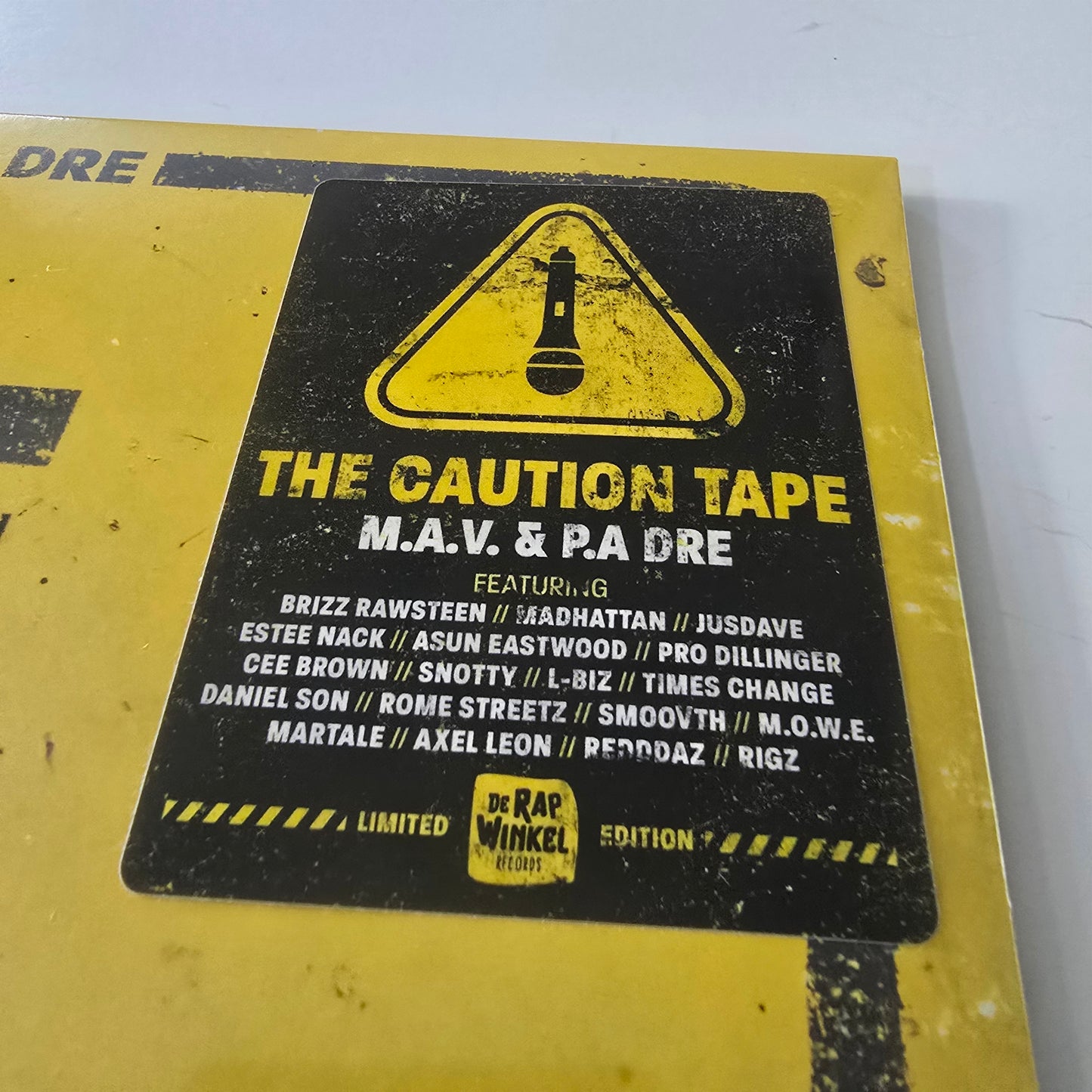 M.A.V. & P.A DRE - THE CAUTION TAPE (SEALED) LIMITED EDITION SPLATTER VINYL 2XLP -NEW!-