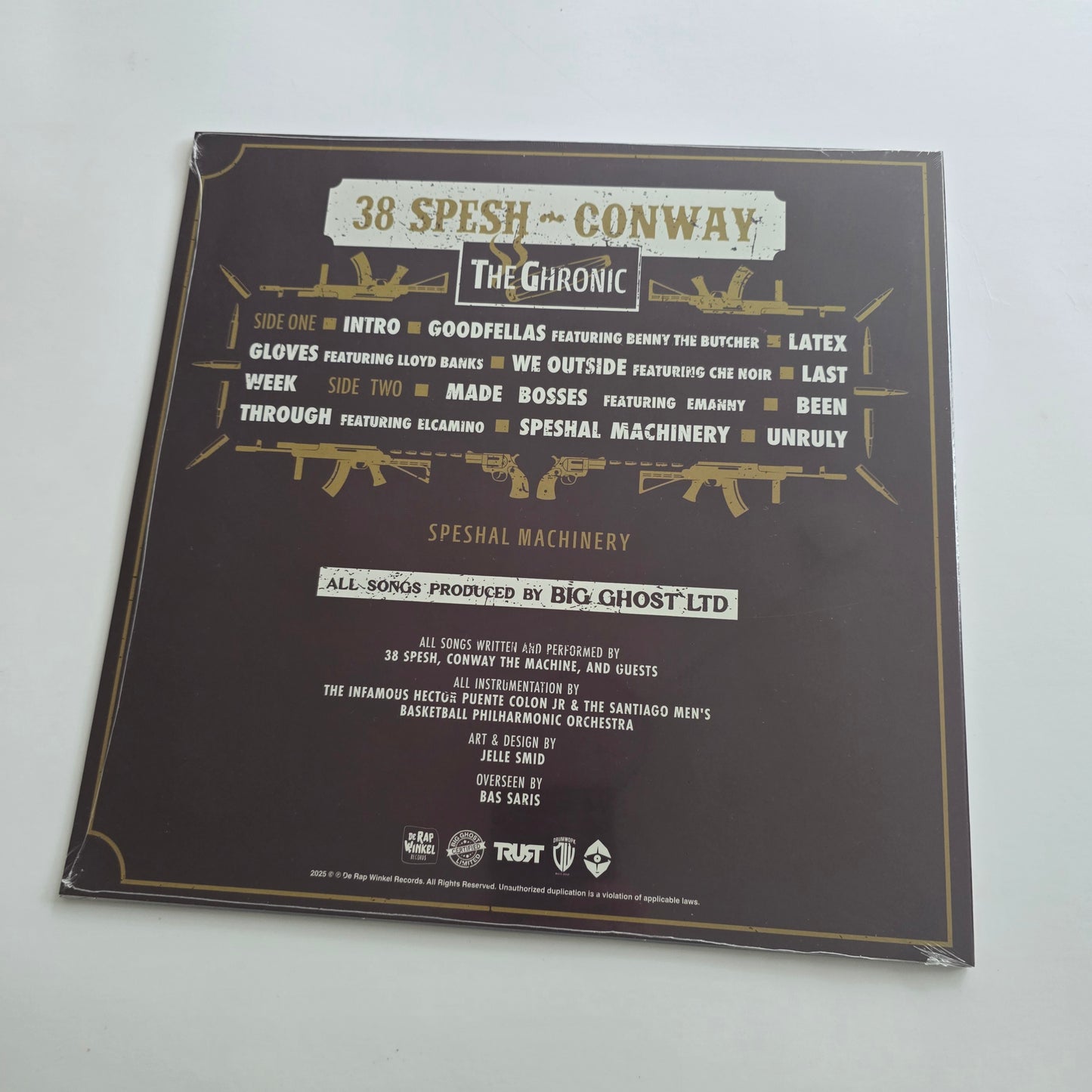 38 SPESH X CONWAY X BIG GHOST LTD - THE GHRONIC: SPESHAL MACHINERY (SEALED) LIMITED EDITION PURPLE KUSH EDITION VINYL -NEW!-