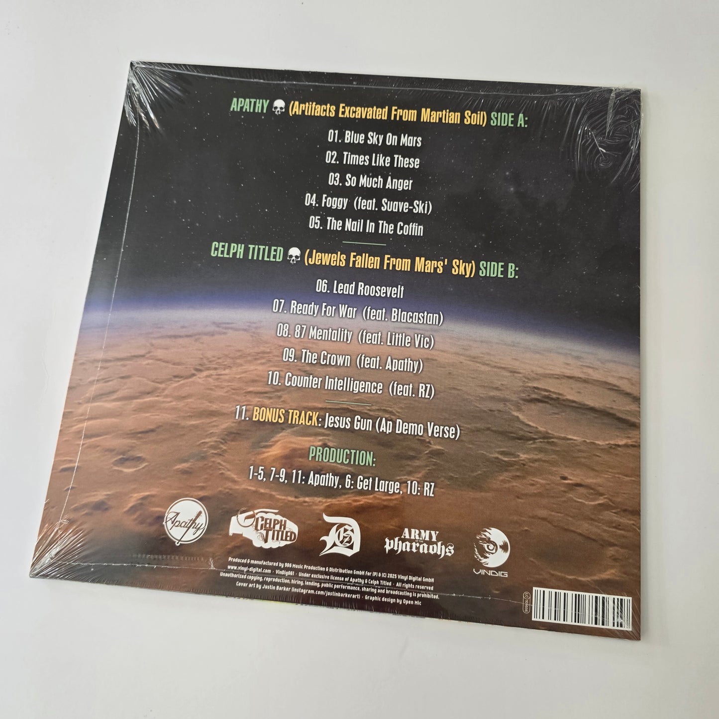 APATHY & CELPH TITLED - BLUE SKY ON MARS (SEALED) VINYL -NEW!-
