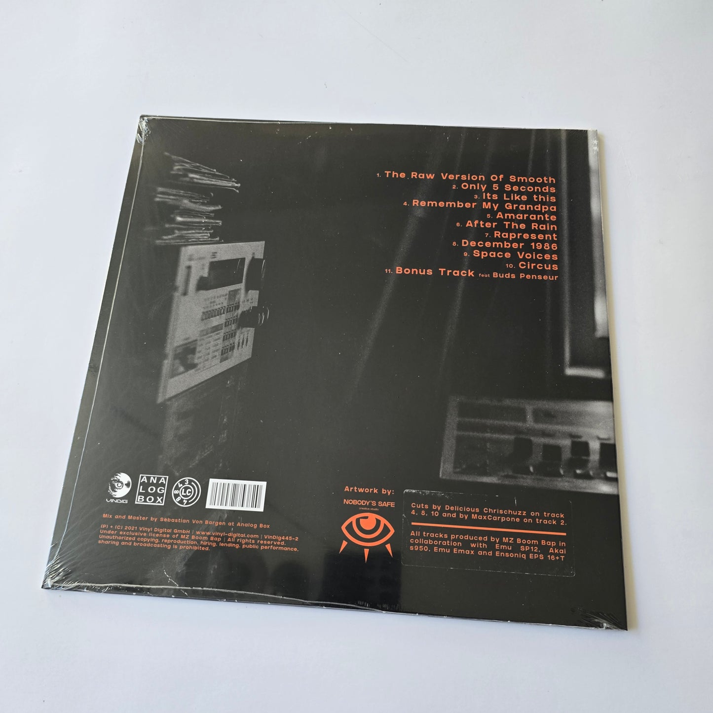 MZ BOOM BAP - THE RAW VERSION OF SMOOTH (SEALED) VINYL -NEW!-