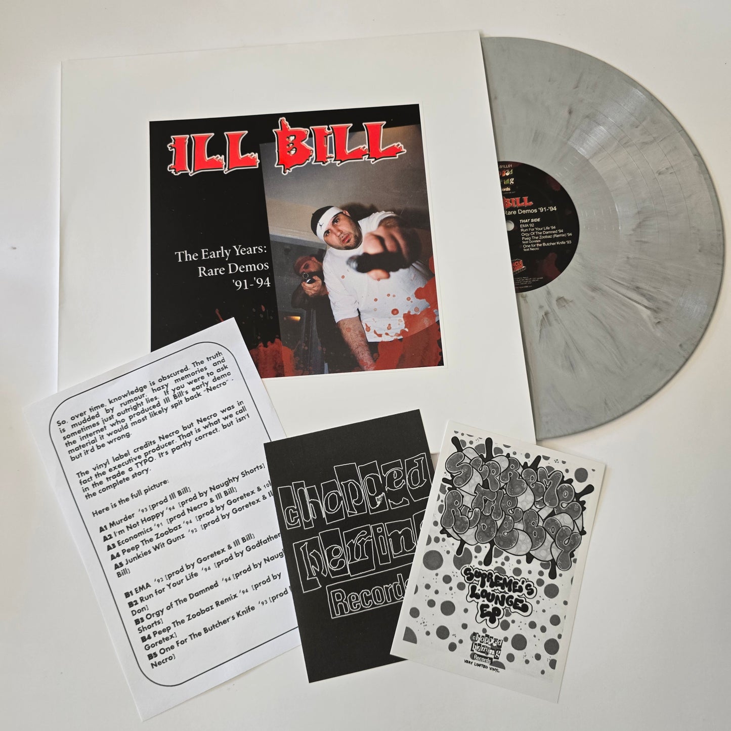 ILL BILL - THE EARLY YEARS: RARE DEMOS '91-'94 LIMITED EDITION VINYL -NEW!-