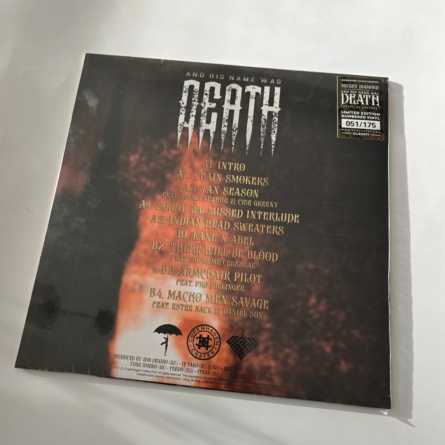 MICKEY DIAMOND - AND HIS NAME WAS DEATH (SEALED) LIMITED EDITION GOLD SPLATTER VINYL -NEW!-