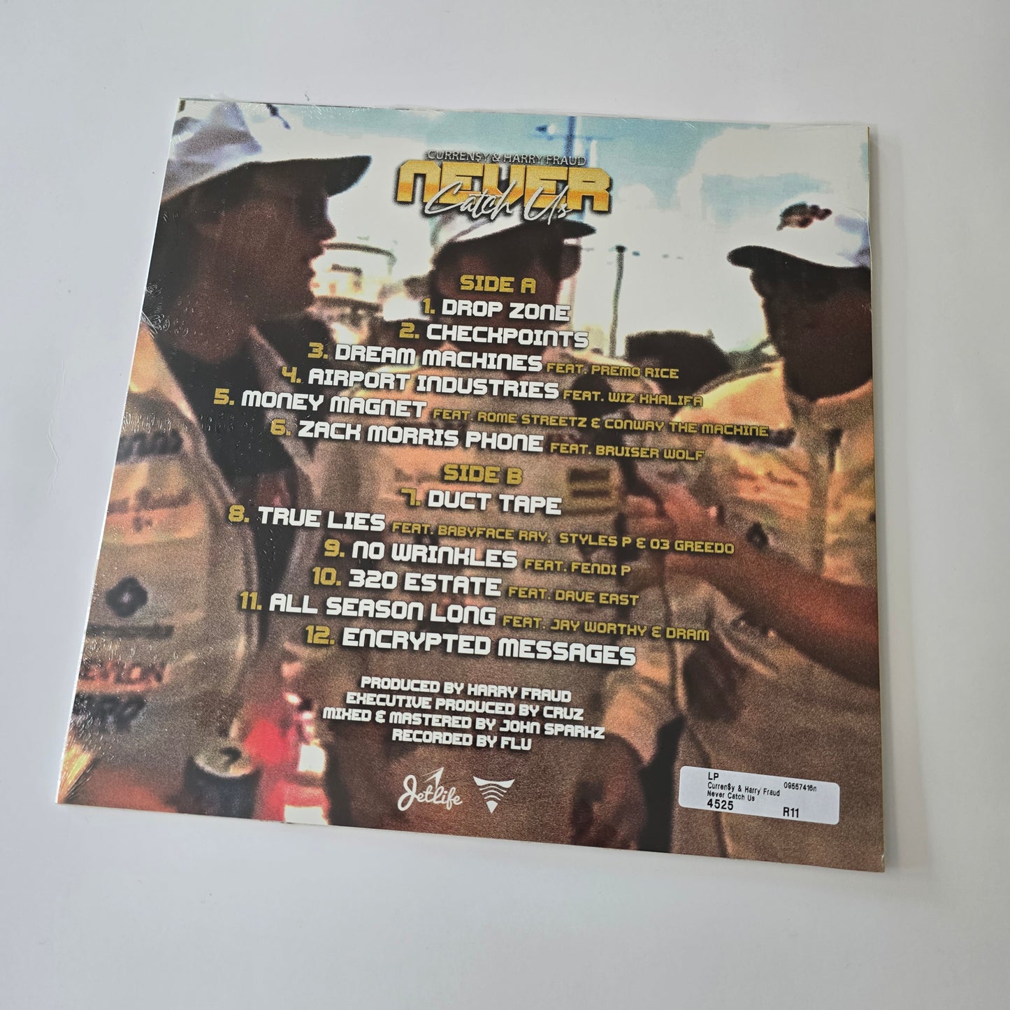 CURREN$Y X HARRY FRAUD - NEVER CATCH US (SEALED) BLUE COLORED VINYL -NEW!-