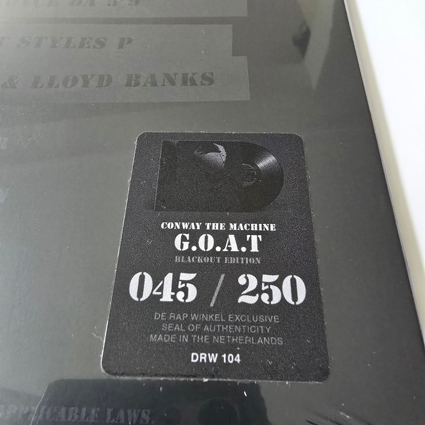 CONWAY - G.O.A.T. BLACKOUT EDITION LIMITED EDITION VINYL -NEW!-