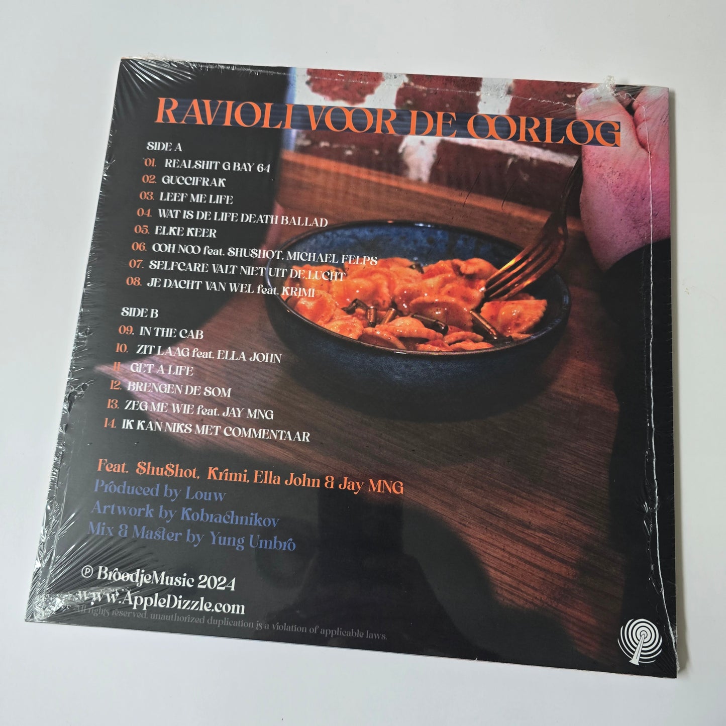 BERRY & LOUW - RAVIOLI VOOR DE OORLOG (SEALED) LIMITED EDITION VINYL -NEW!-
