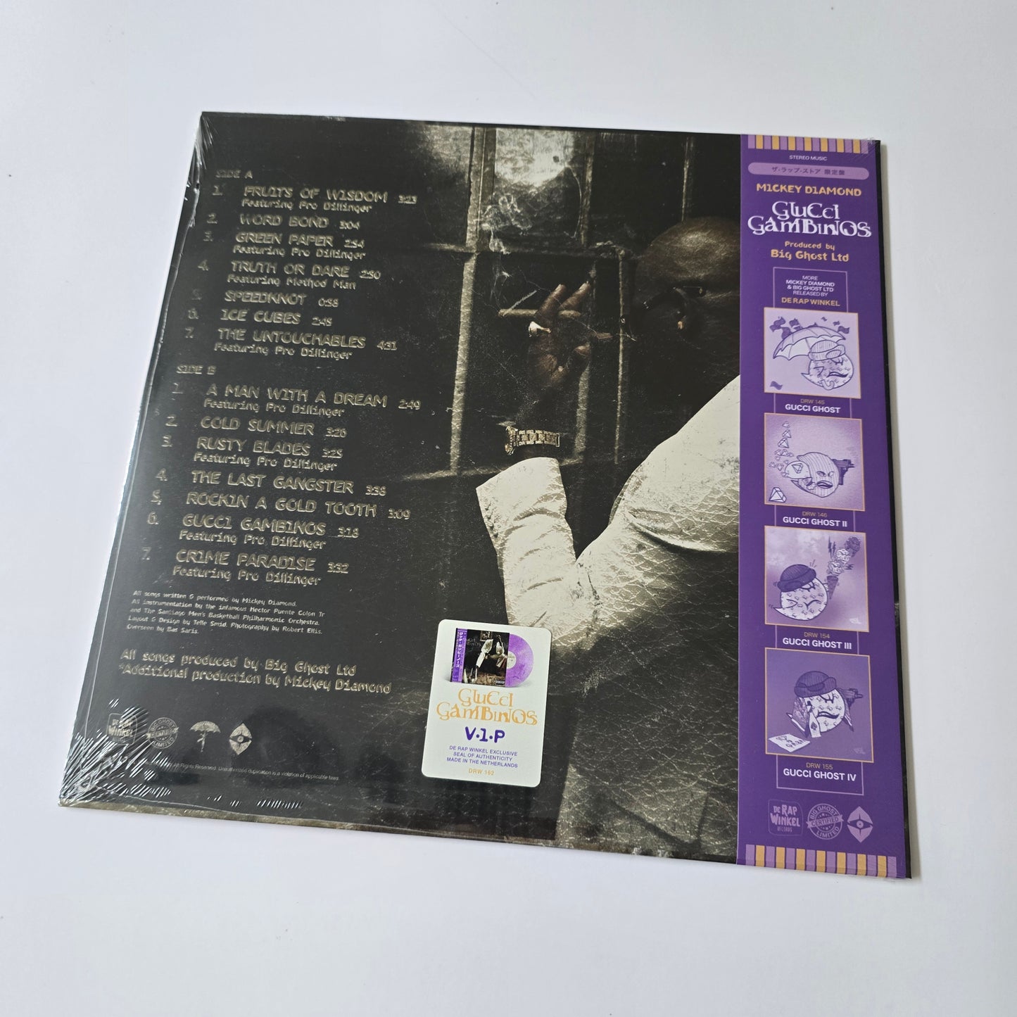 MICKEY DIAMOND X BIG GHOST LTD - GUCCI GAMBINOS LIMITED EDITION TAPE OBI VINYL -NEW!-