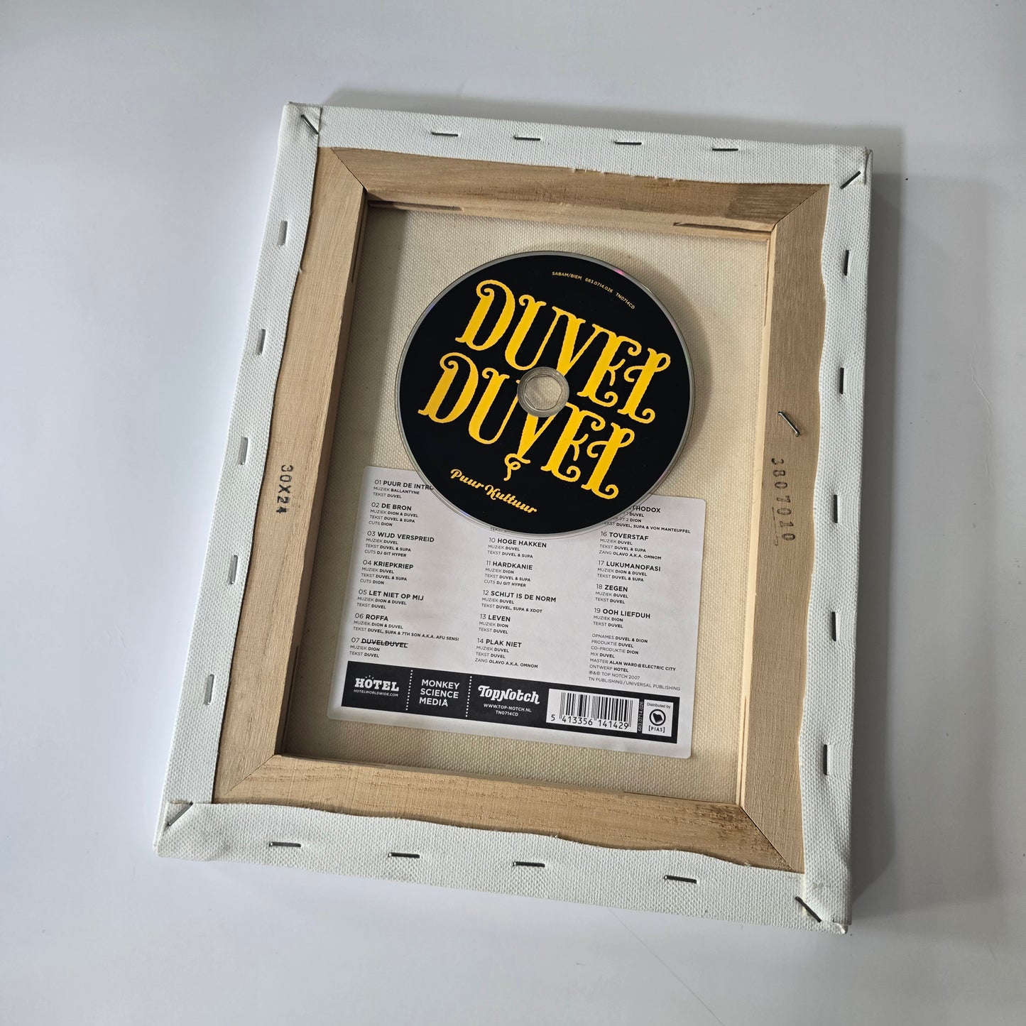 DUVELDUVEL - PUUR CULTUUR, LIMITED EDITION CANVAS CD