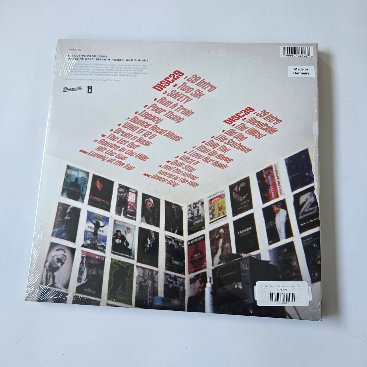 J COLE - THE FALL OFF (SEALED) 4 X RED COLORED VINYL -NEW!-