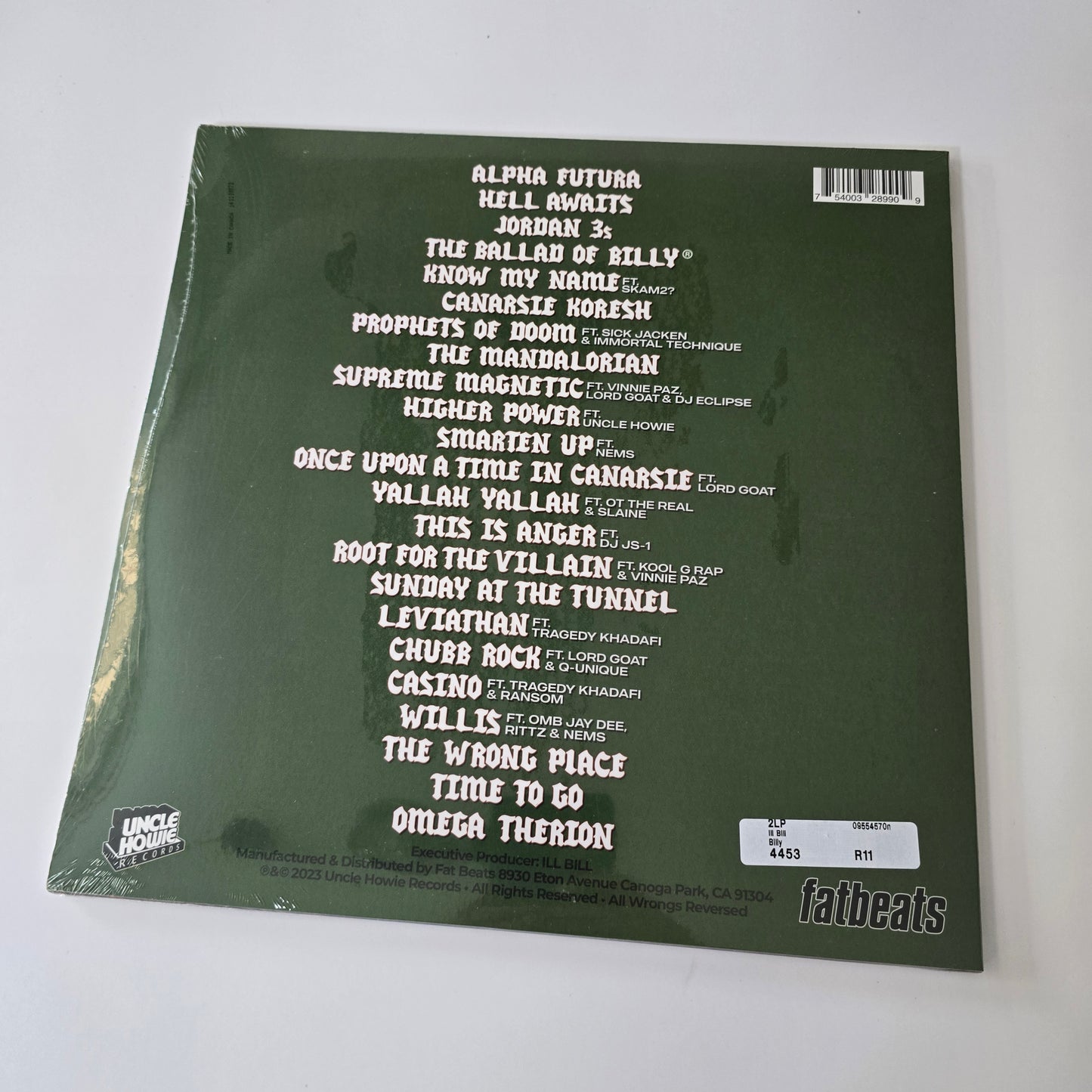 ILL BILL - BILLY (SEALED) 2X VINYL -NEW!-