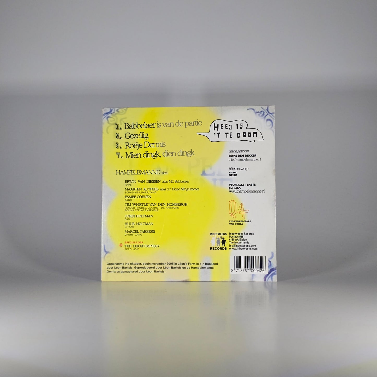 HAMPELEMANNE - HEEJ IS 'T TE DOON EP CD