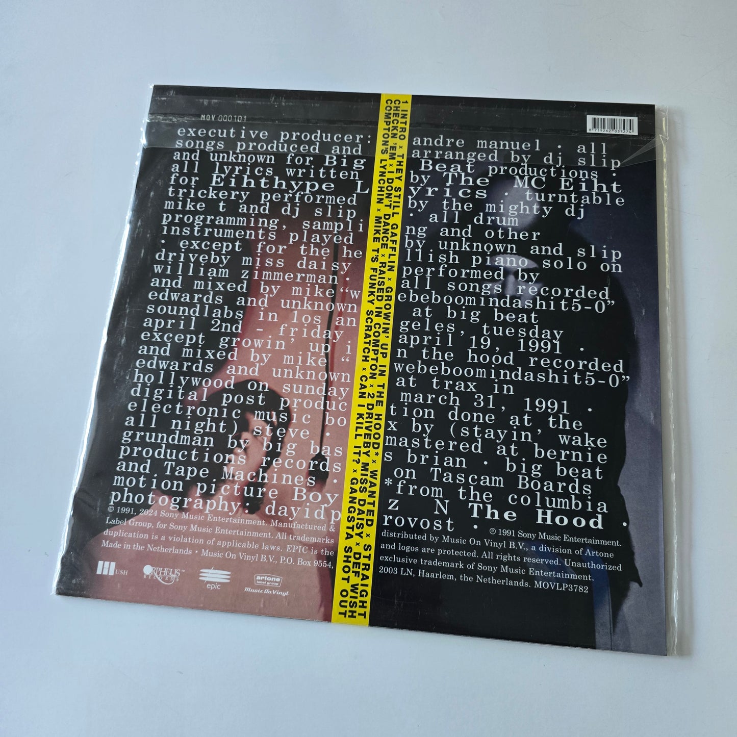 COMPTONS MOST WANTED - STRAIGHT CHECKN 'EM LIMITED EDITION YELLOW VINYL -LIKE NEW!-