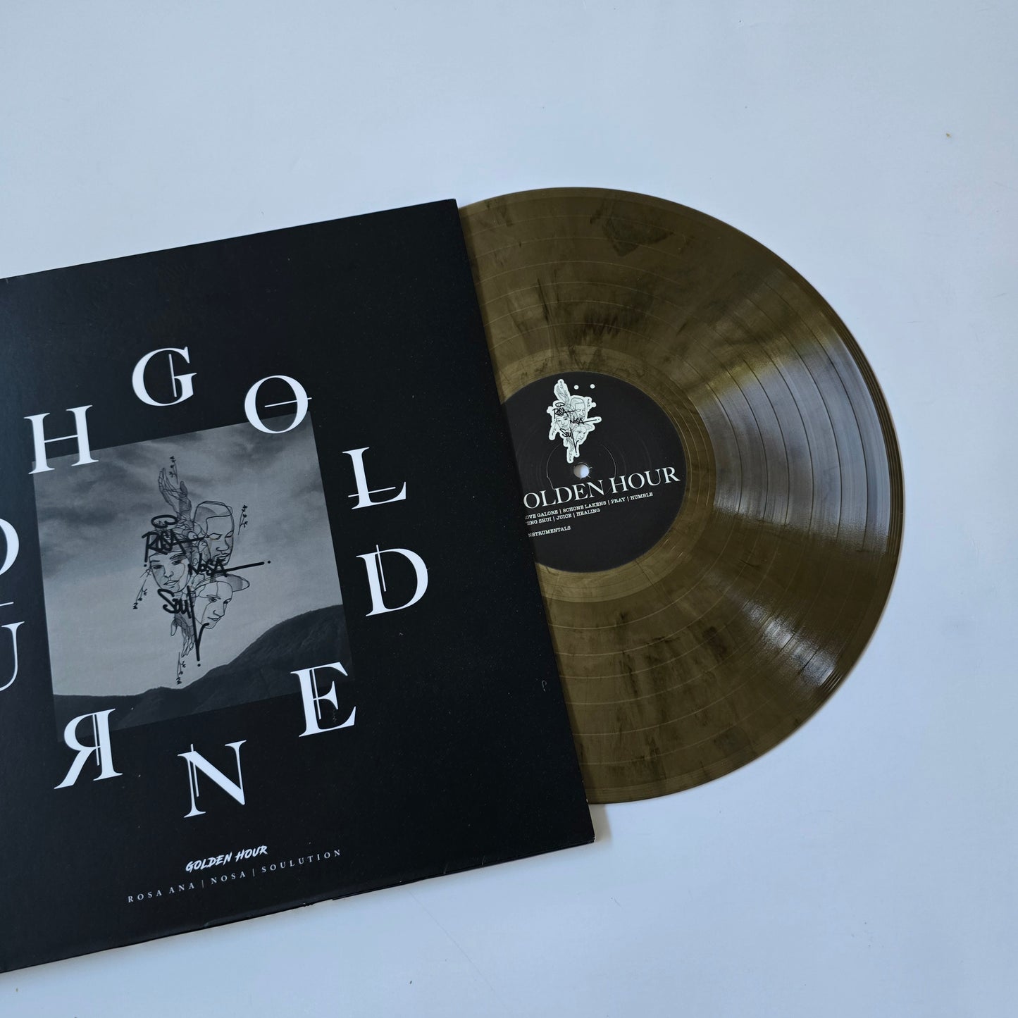 NOSA X ROSA ANA X SOULUTION - GOLDEN HOUR, LIMITED EDITION GOLD COLORED VINYL -PRE OWNED-