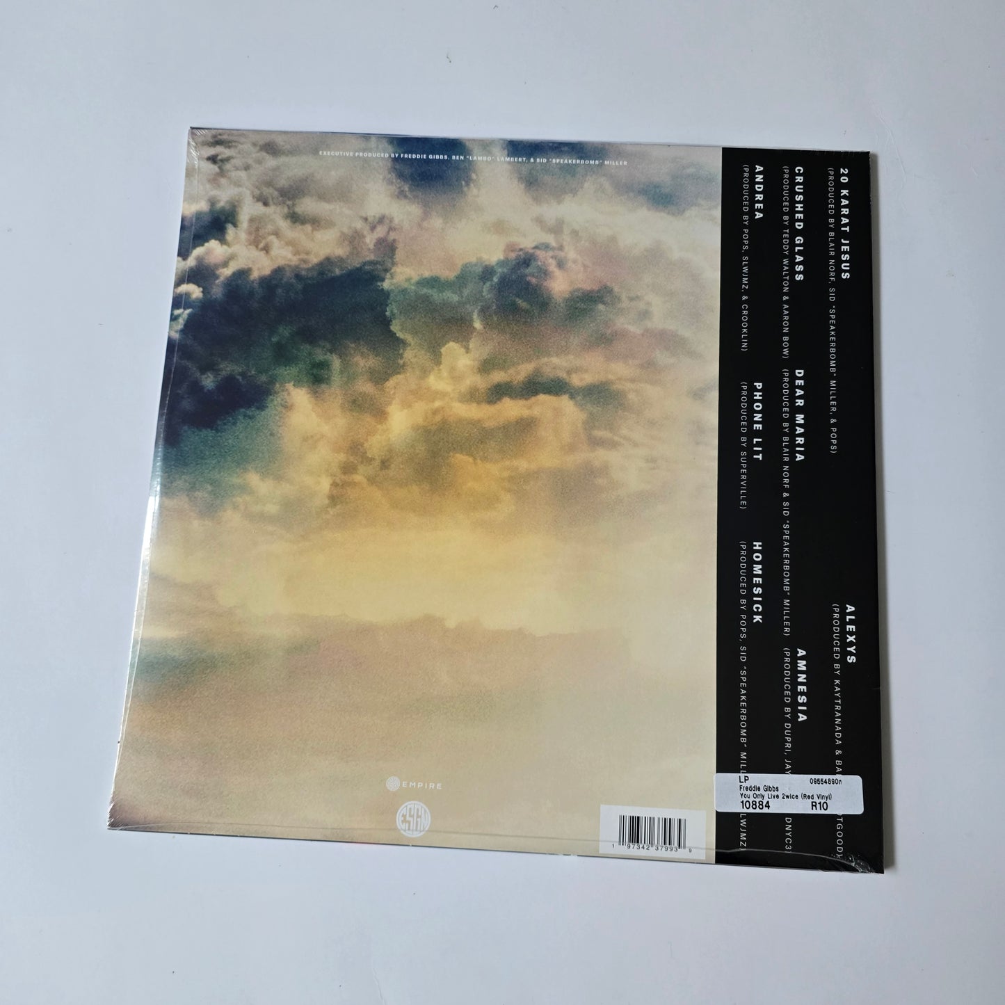 FREDDIE GIBBS - YOU ONLY LIVE 2WICE (SEALED) RED COLORED VINYL -NEW!-