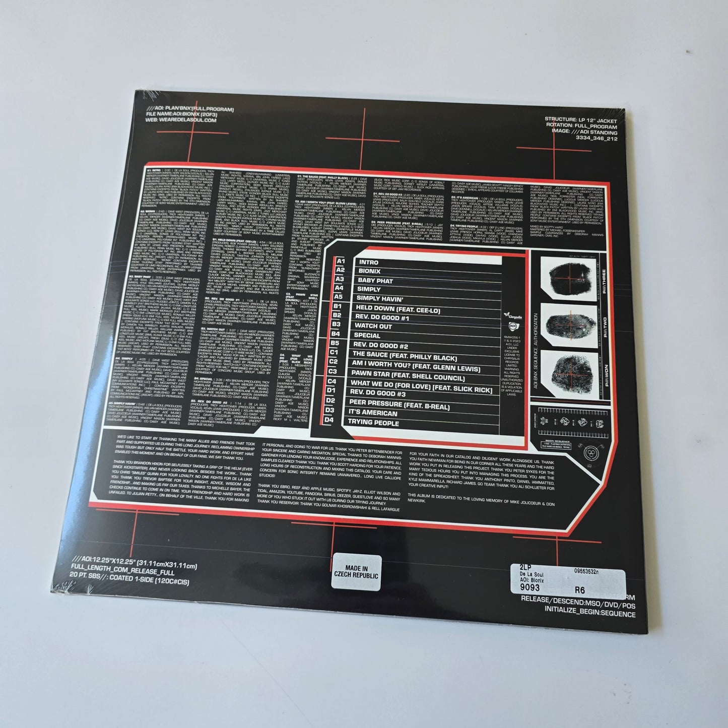 DE LA SOUL - AOI: BIONIX (SEALED) VINYL -NEW!-