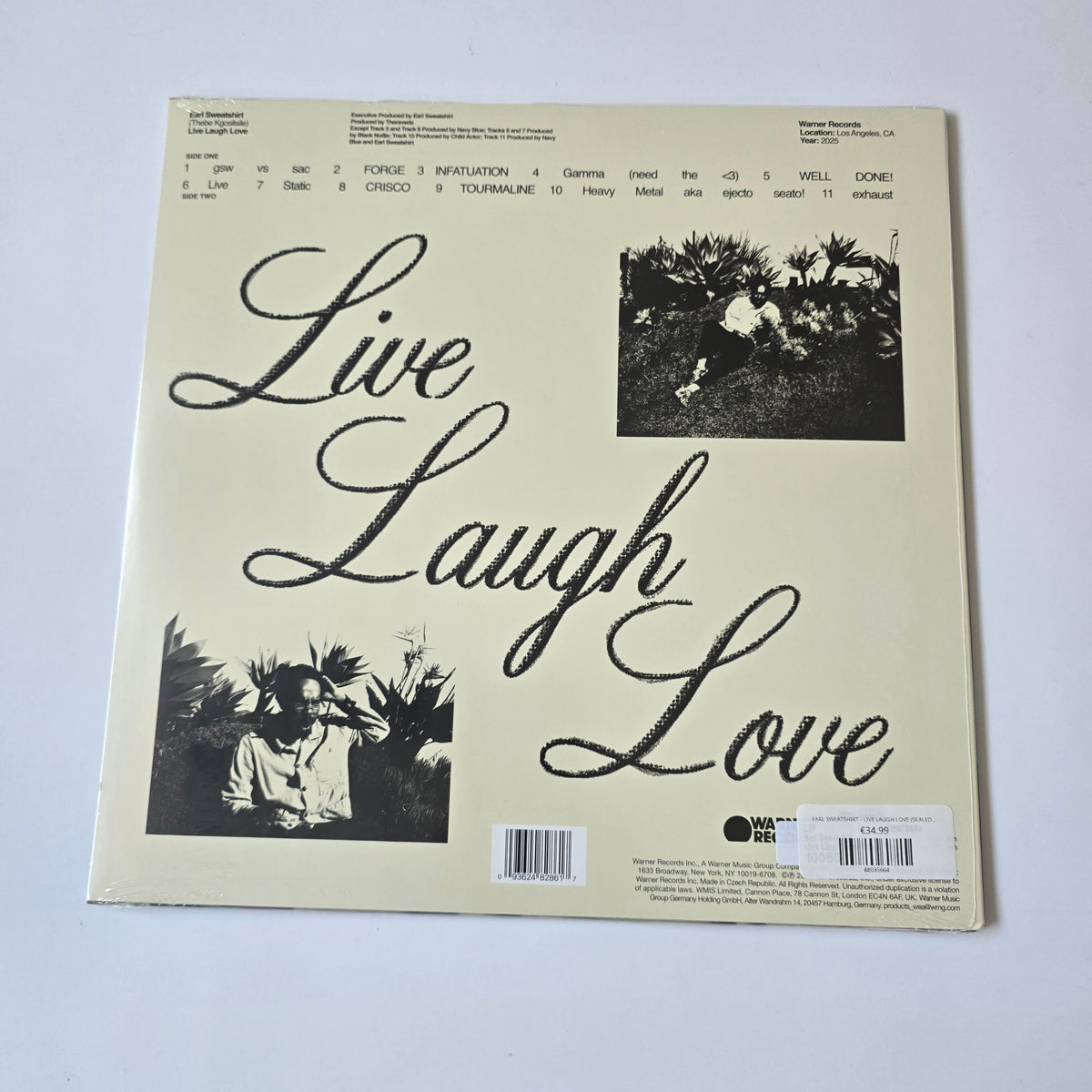 EARL SWEATSHIRT - LIVE LAUGH LOVE (SEALED) VINYL -NEW!-