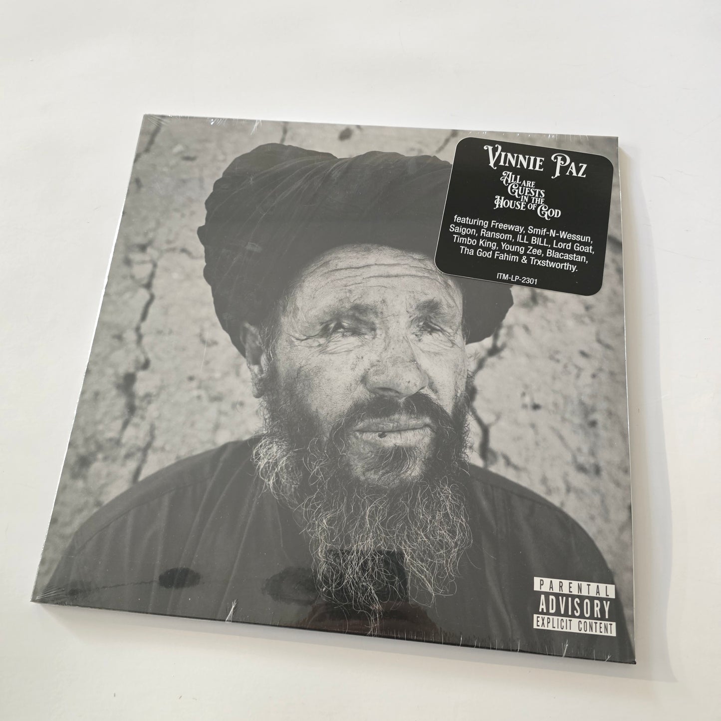 VINNIE PAZ (JEDI MIND TRICKS) - ALL ARE GUESTS IN THE HOUSE OF GOD (SEALED) GREY COLORED VINYL 2XLP -NEW!-