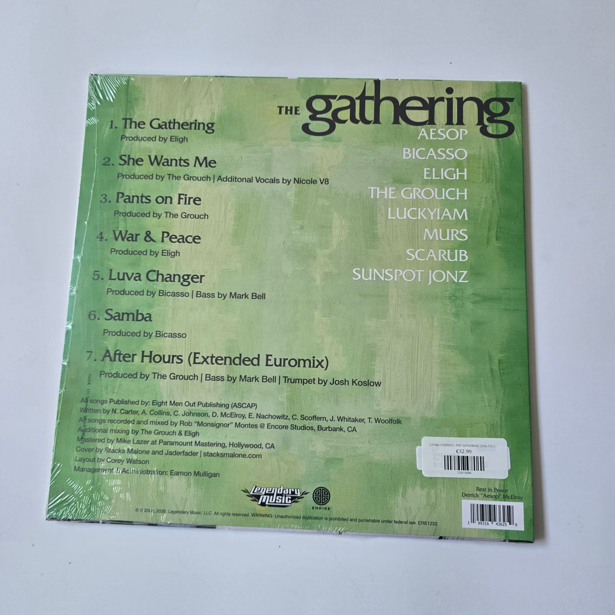LIVING LEGENDS - THE GATHERING (SEALED) VINYL -NEW!-