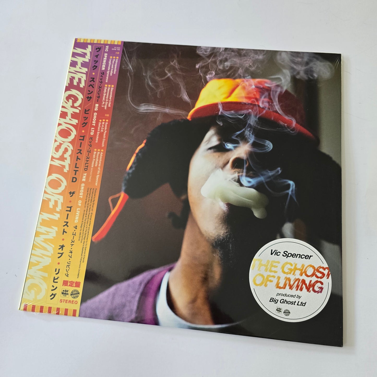VIC SPENCER X BIG GHOST LTD - THE GHOST OF THE LIVING (SEALED) COLOR OBI SPLATTER VINYL -NEW!-