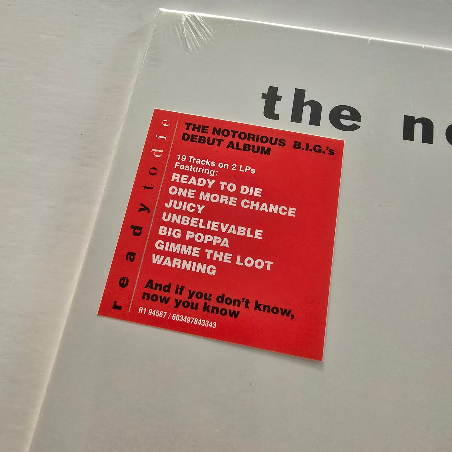 NOTORIOUS B.I.G. - READY TO DIE (SEALED) VINYL -NEW!-