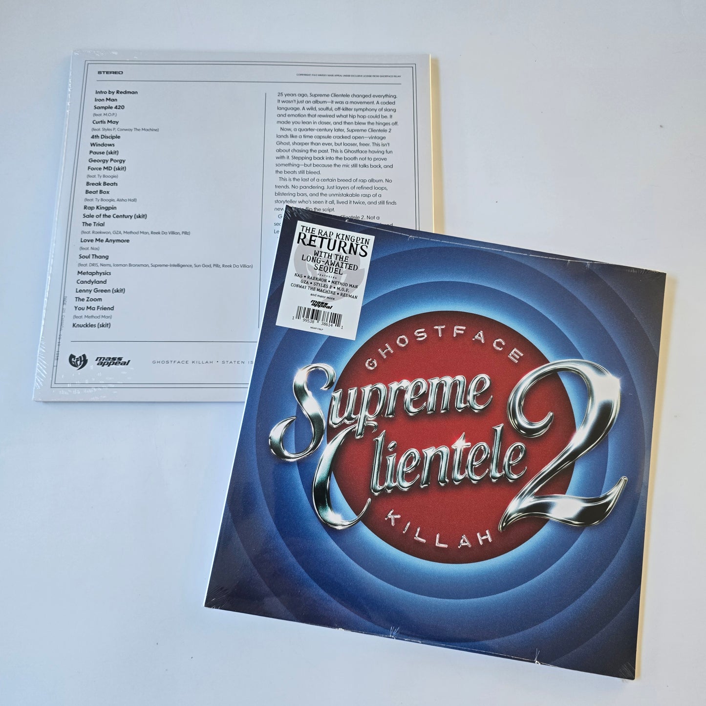 GHOSTFACE KILLAH - SUPREME CLIENTELE 2 (SEALED) 2XLP VINYL -NEW!-