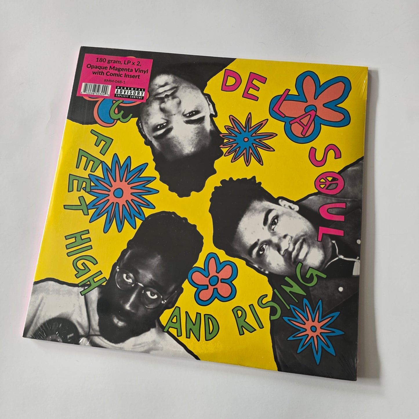 DE LA SOUL - 3 FEET HIGH AND RISING (SEALED) MAGENTA COLORED VINYL 2XLP -NEW!-