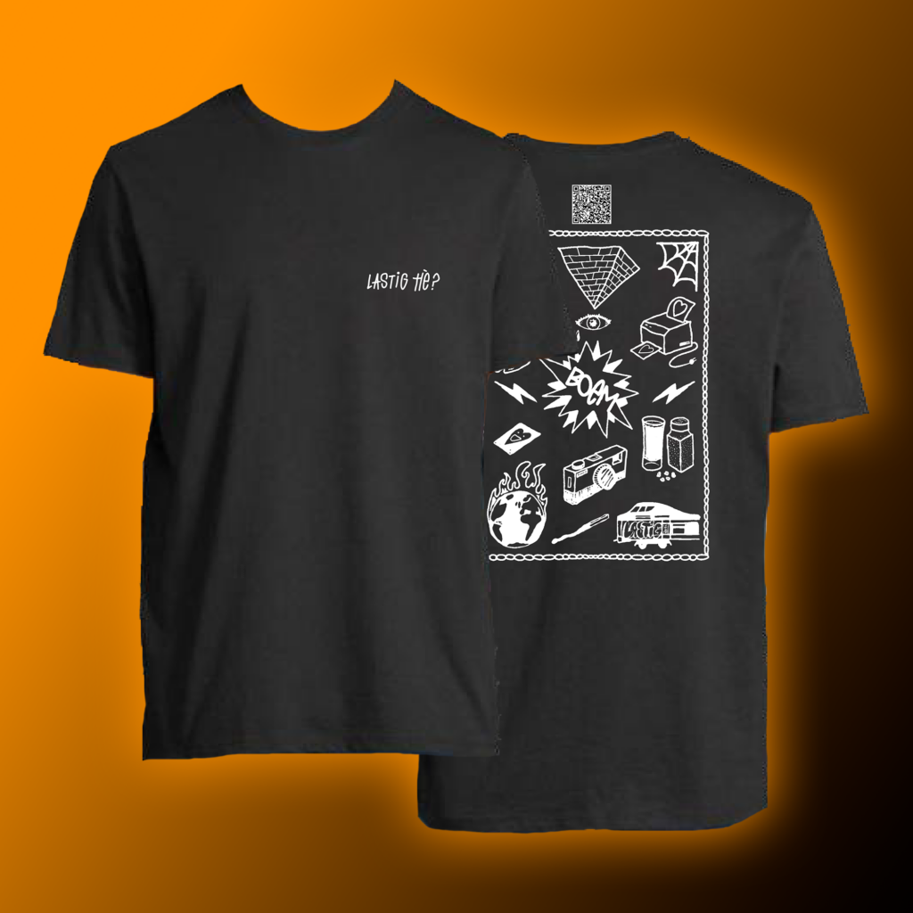 POELIER & KUO - NU/NOOIT T-SHIRT ZWART -NEW!-