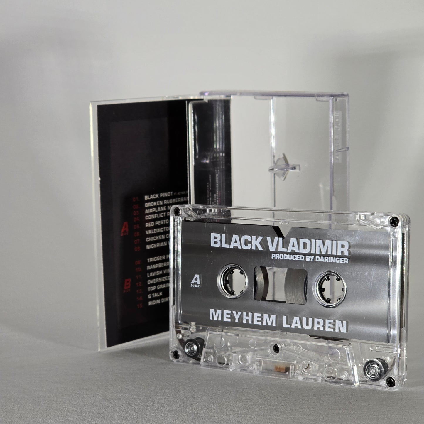 MEYHEM LAUREN X DJ DARINGER – SCHWARZE VLADIMIR-KASSETTE IN LIMITIERTER AUFLAGE