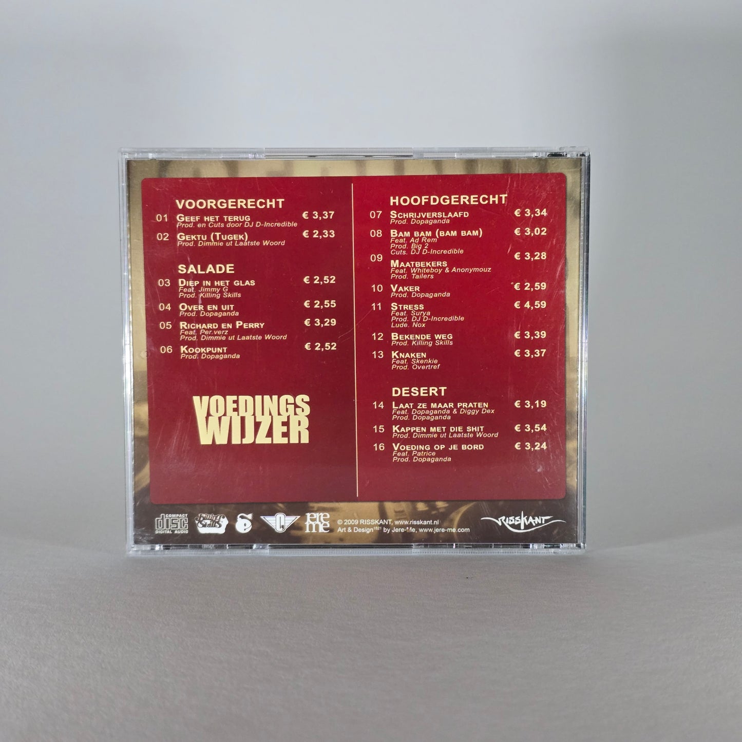 RISSKANT - VOEDINGSWIJZER CD -NIEUW!-