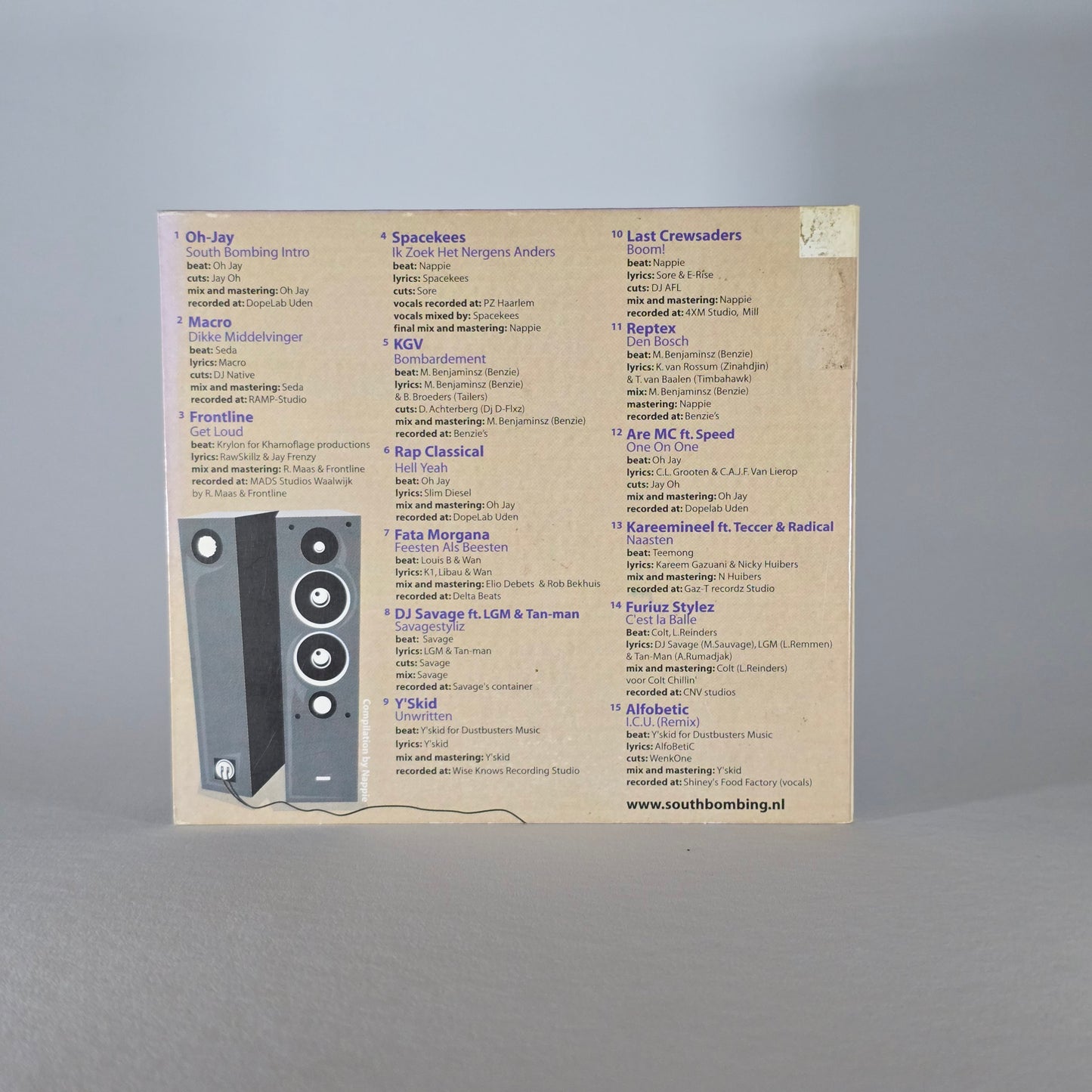 VARIOUS - SOUTH BOMBING: NOORD-BRABANTSE HIP-HOP CD