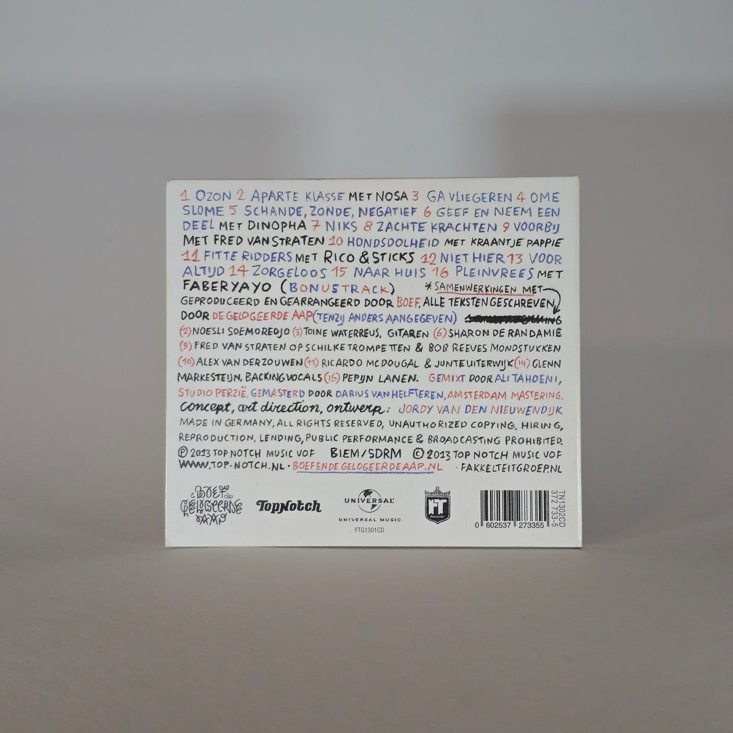 BOEF &amp; THE GUEST MONKEY - NOT HERE CD