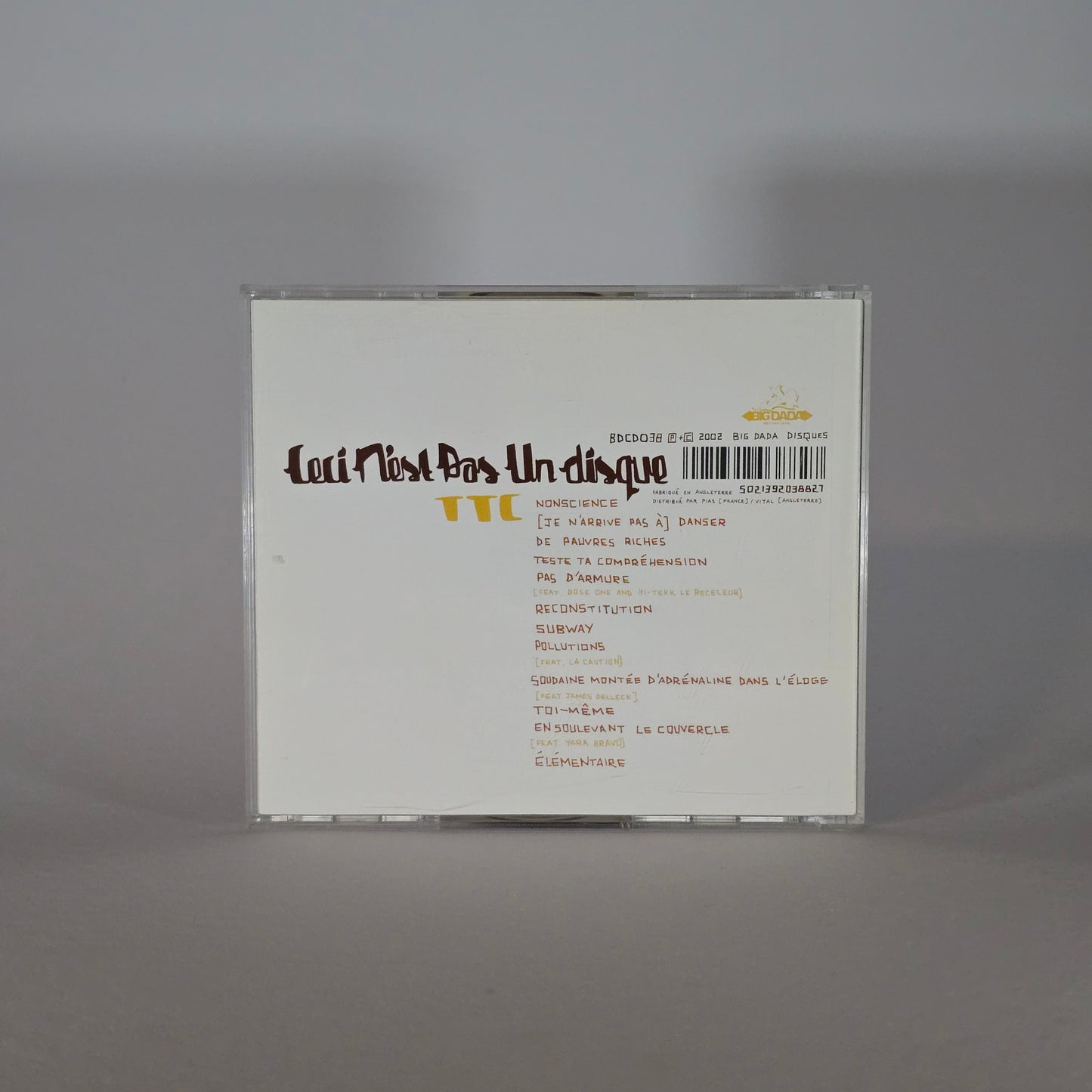 TTC - CECI N'EST PAS UN DISQUE CD