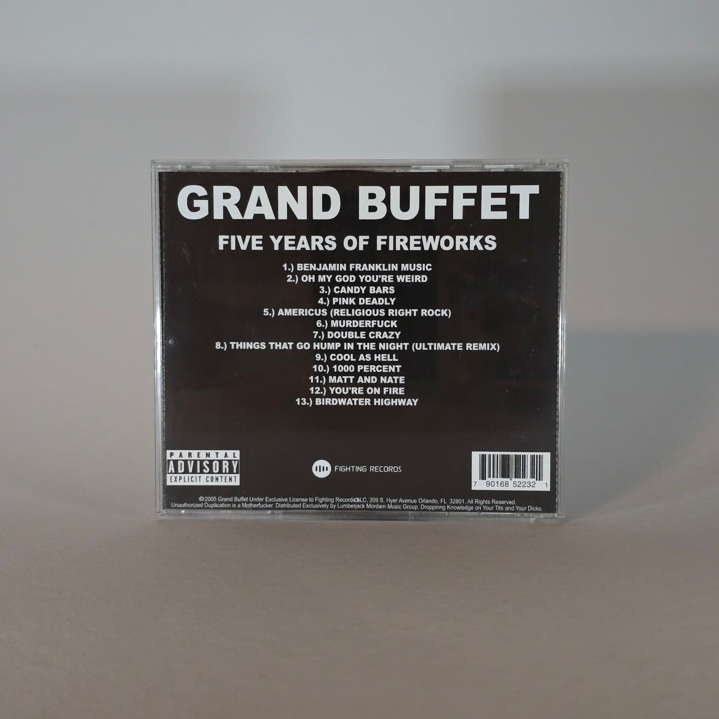 GRAND BUFFET - FIVE YEARS OF FIREWORK CD + DVD