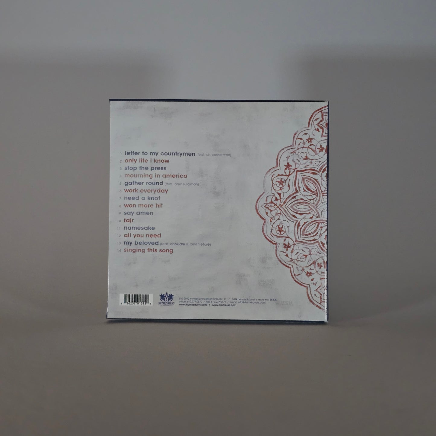 BROTHER ALI - MOURNING IN AMERICA AND DREAMING IN COLOR CD -NEU!-