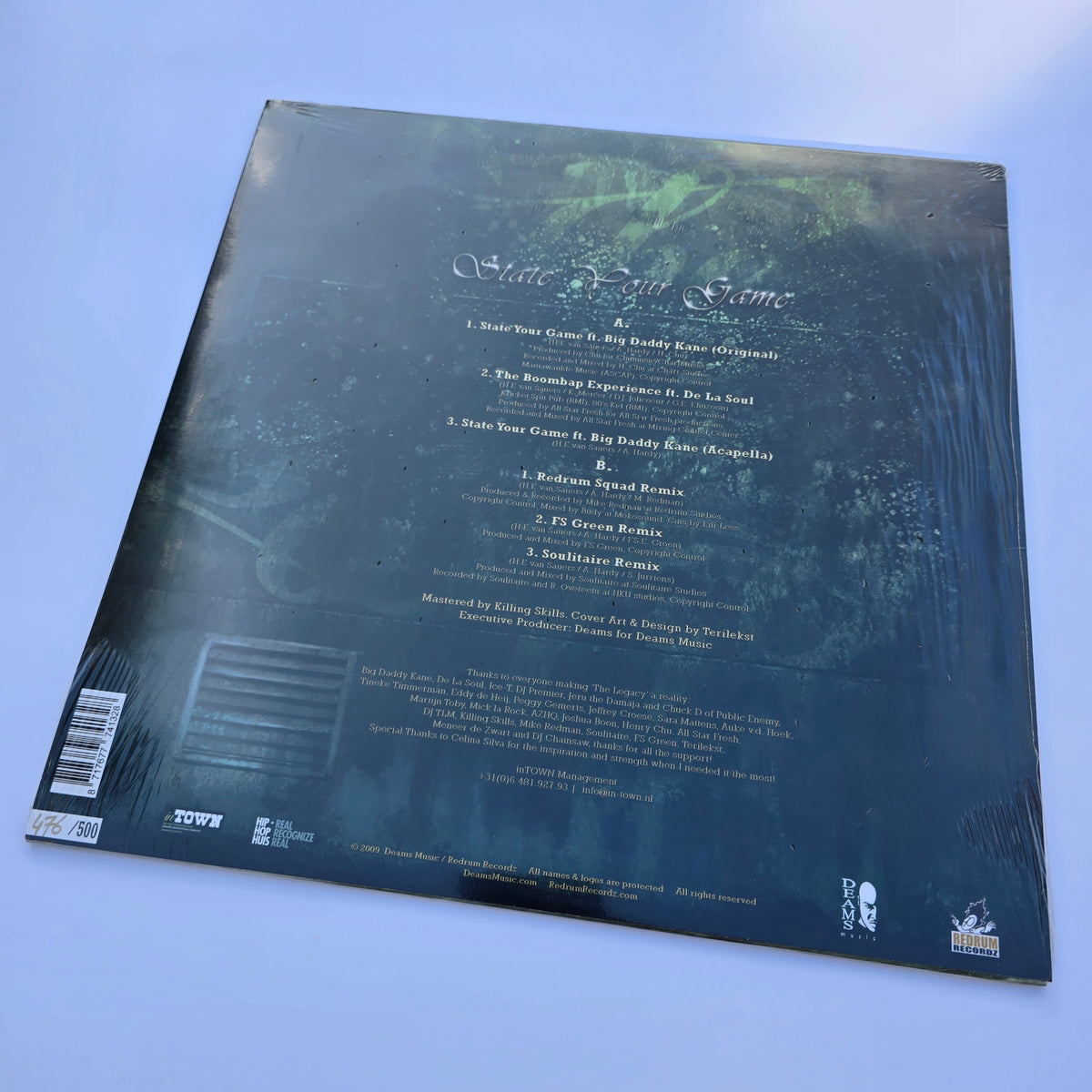 DEAMS FT. BIG DADDY KANE - STATE YOUR GAME 12" (SEALED) VINYL, LIMITED EDITION GOLD COLORED -NEW!-
