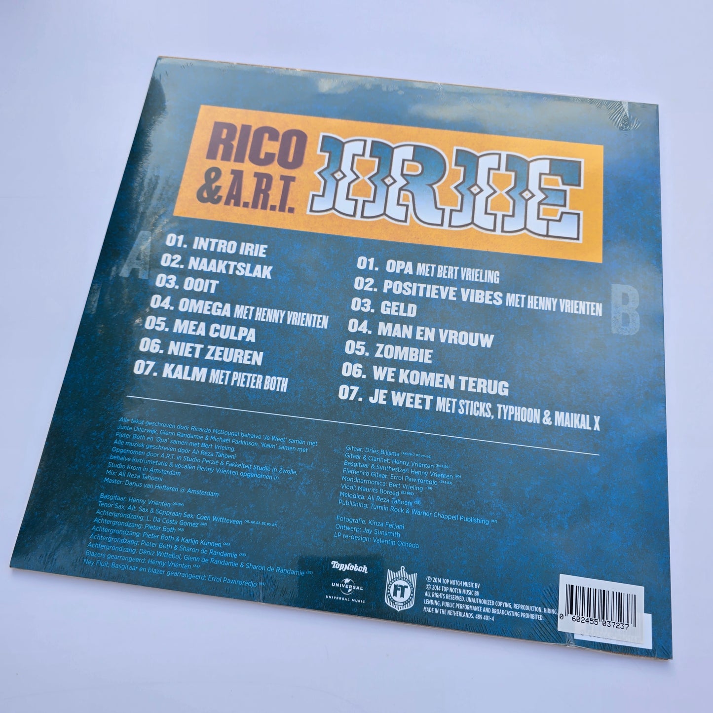 RICO & A.R.T. - IRIE (SEALED) ORANGE VINYL -NIEUW!-