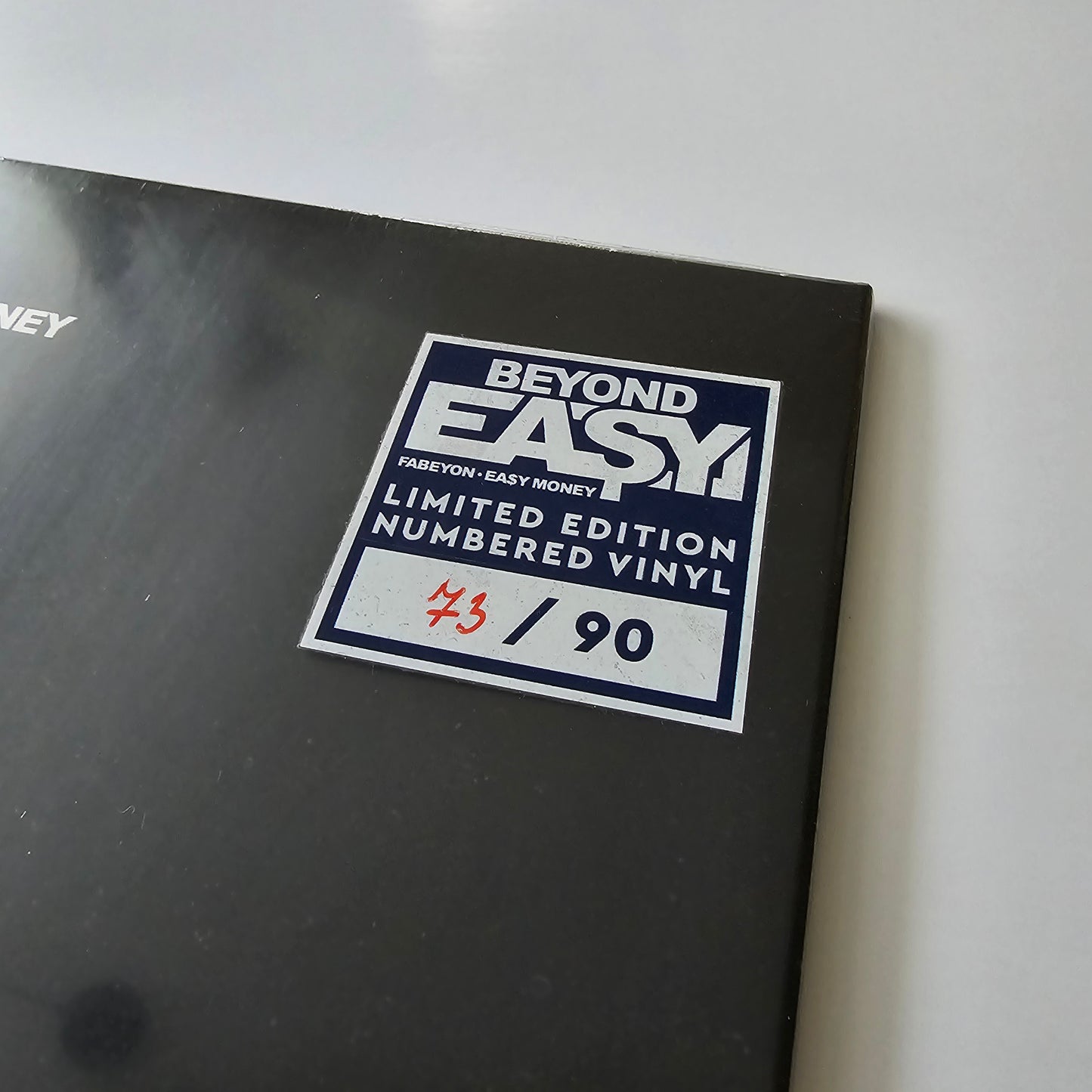 EA$Y MONEY X FABEYON - BEYOND EASY (SEALED) LIMITED EDITION TRANSPARENT BLUE VINYL -NEW!-