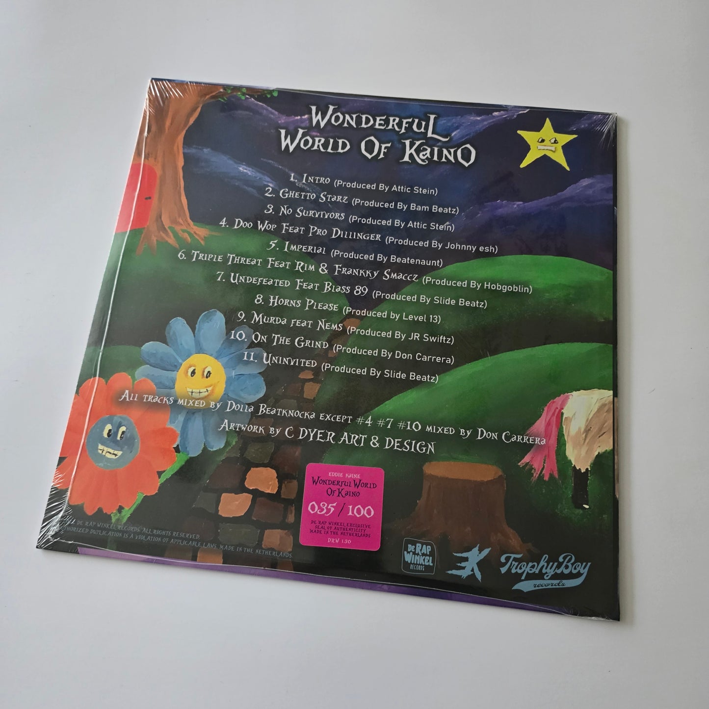 EDDIE KAINE - WONDERFULL WORLD OF KAINO (SEALED) LIMITED EDITION PINK VINYL -NEW!-