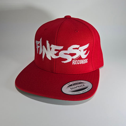 FINESSE RECORDS FLEXFIT SNAPBACK RED -NEW!-