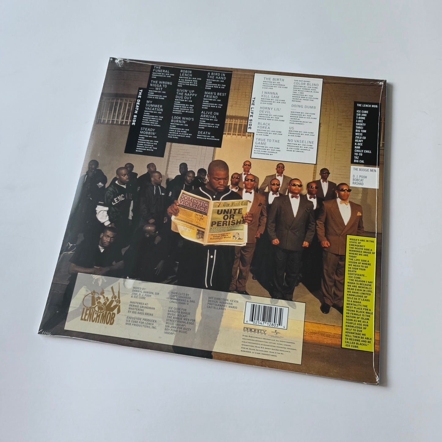 ICE CUBE - DEATH CERTIFICATE (SEALED) VINYL -NEW!-