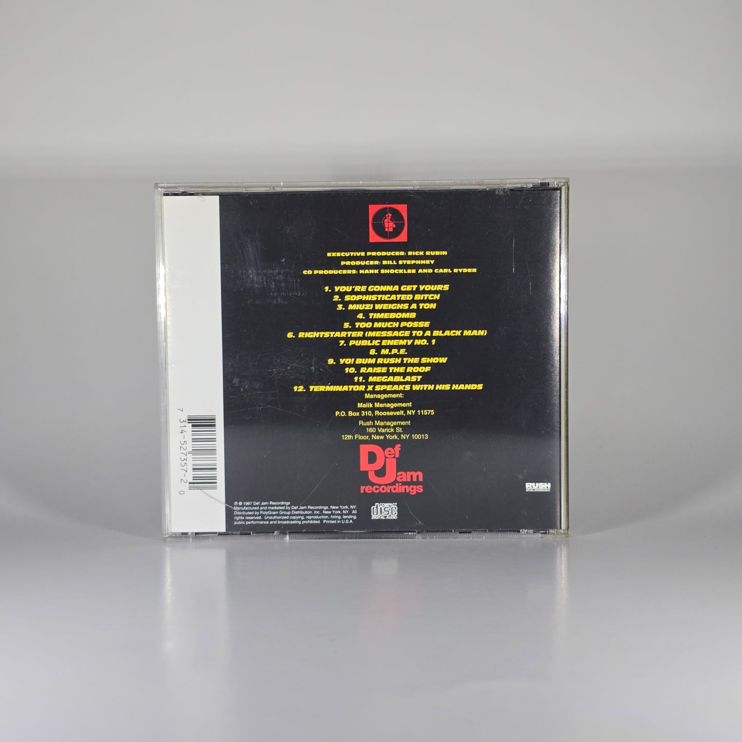 PUBLIC ENEMY - YO! BUM RUSH THE SHOW CD