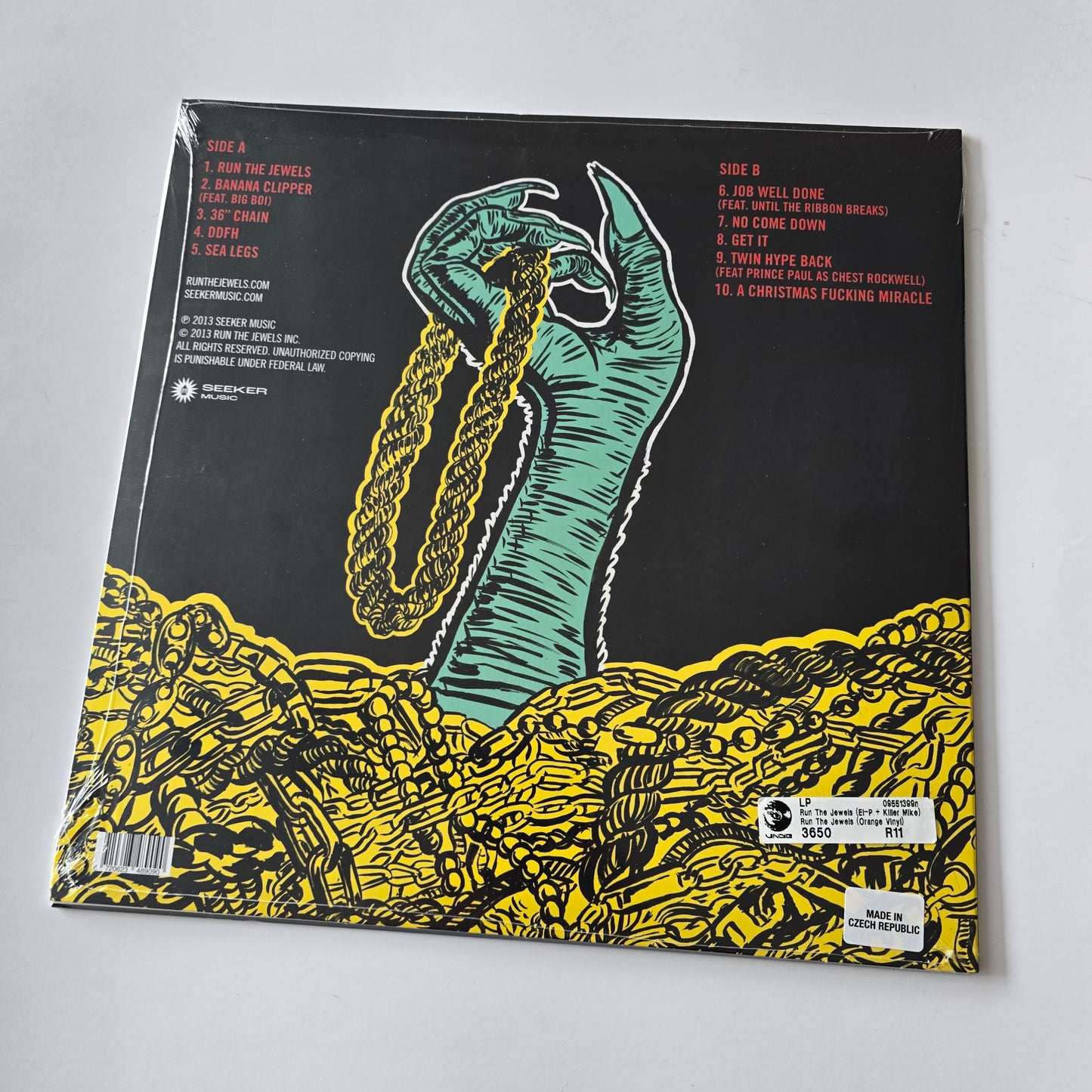 RUN THE JEWELS - RUN THE JEWELS (SEALED) ORANGE COLORED VINYL -NEW!-