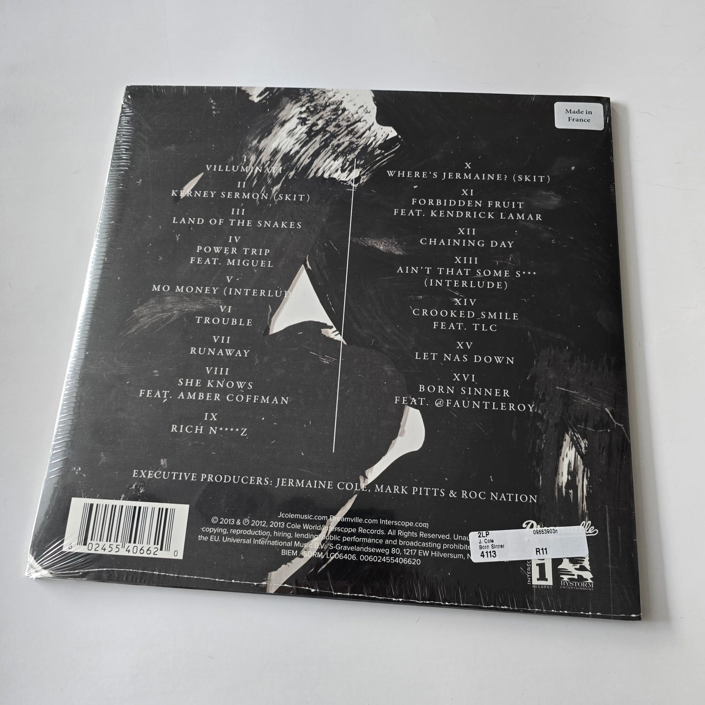 J COLE - BORN SINNER (SEALED) VINYL -NEW!-