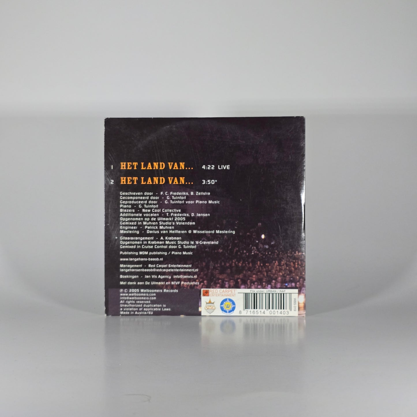 LANGE FRANS & BAAS B - HET LAND VAN... CD SINGLE