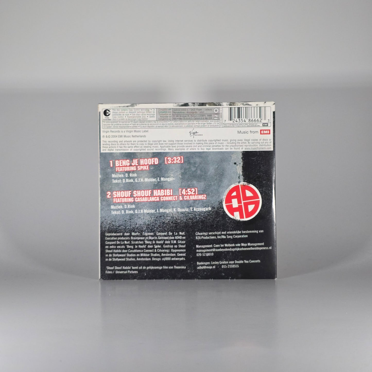 ADHD - BENG JE HOOFD CD SINGLE