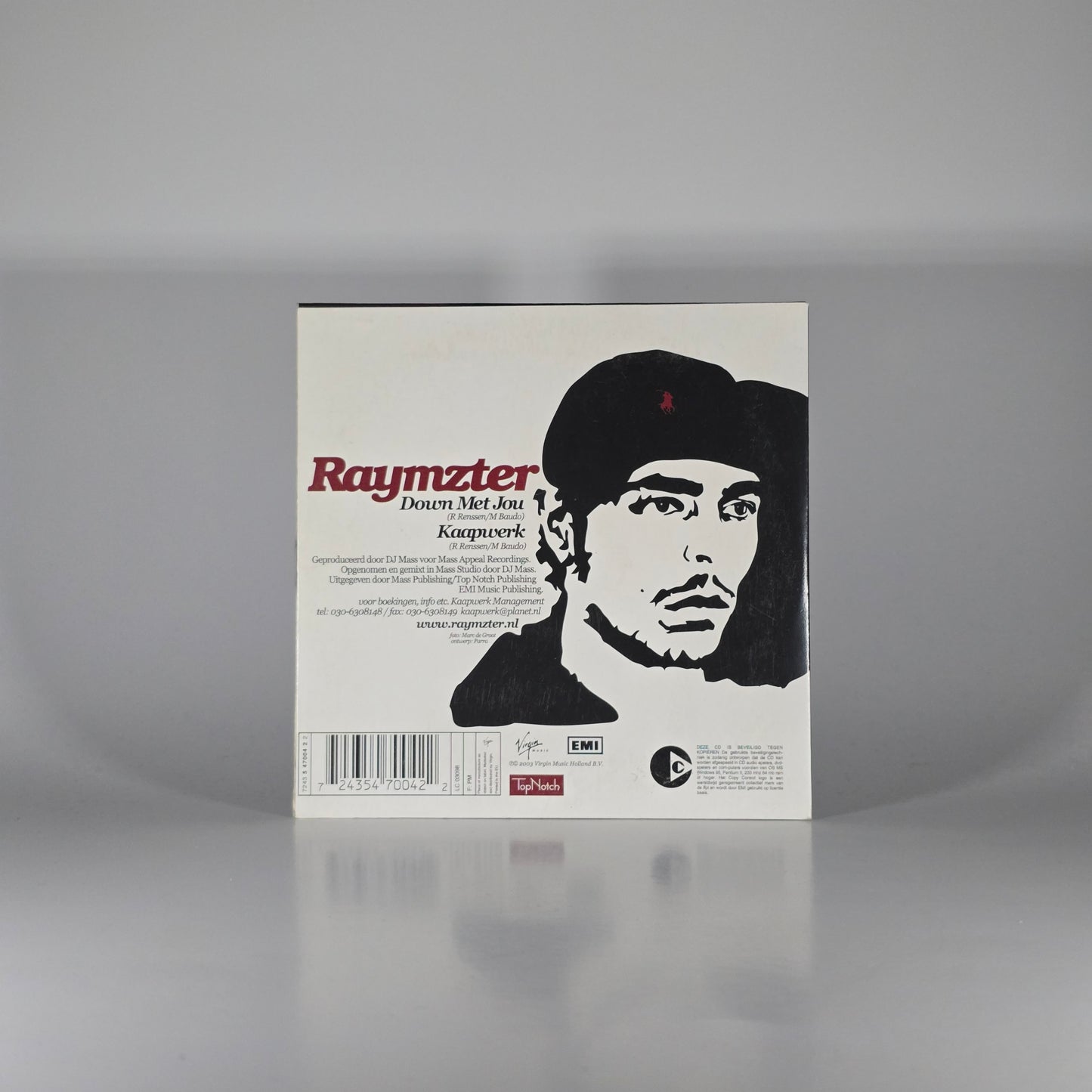 RAYMZTER - DOWN MET JOU CD SINGLE