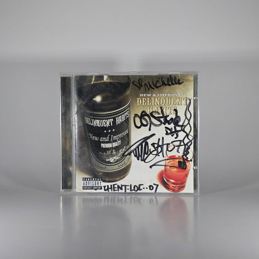 DELINQUENT HABITS - NEW & IMPROVED (SIGNED) CD