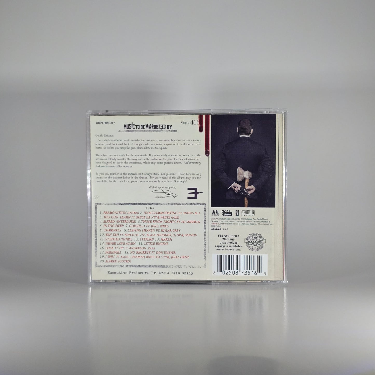 EMINEM - MUSIC TO BE MURDERED BY CD