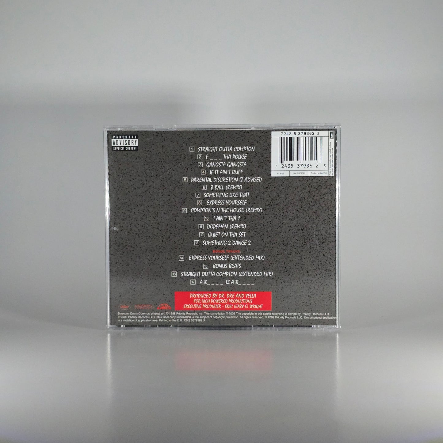 N.W.A. - STRAIGHT OUTTA COMPTON CD